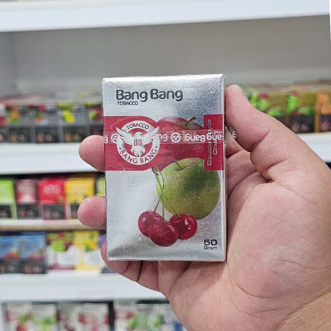 bang-bang-docib-albalo1 تنباکو بنگ بنگ دوسیب آلبالو ۵۰ گرم