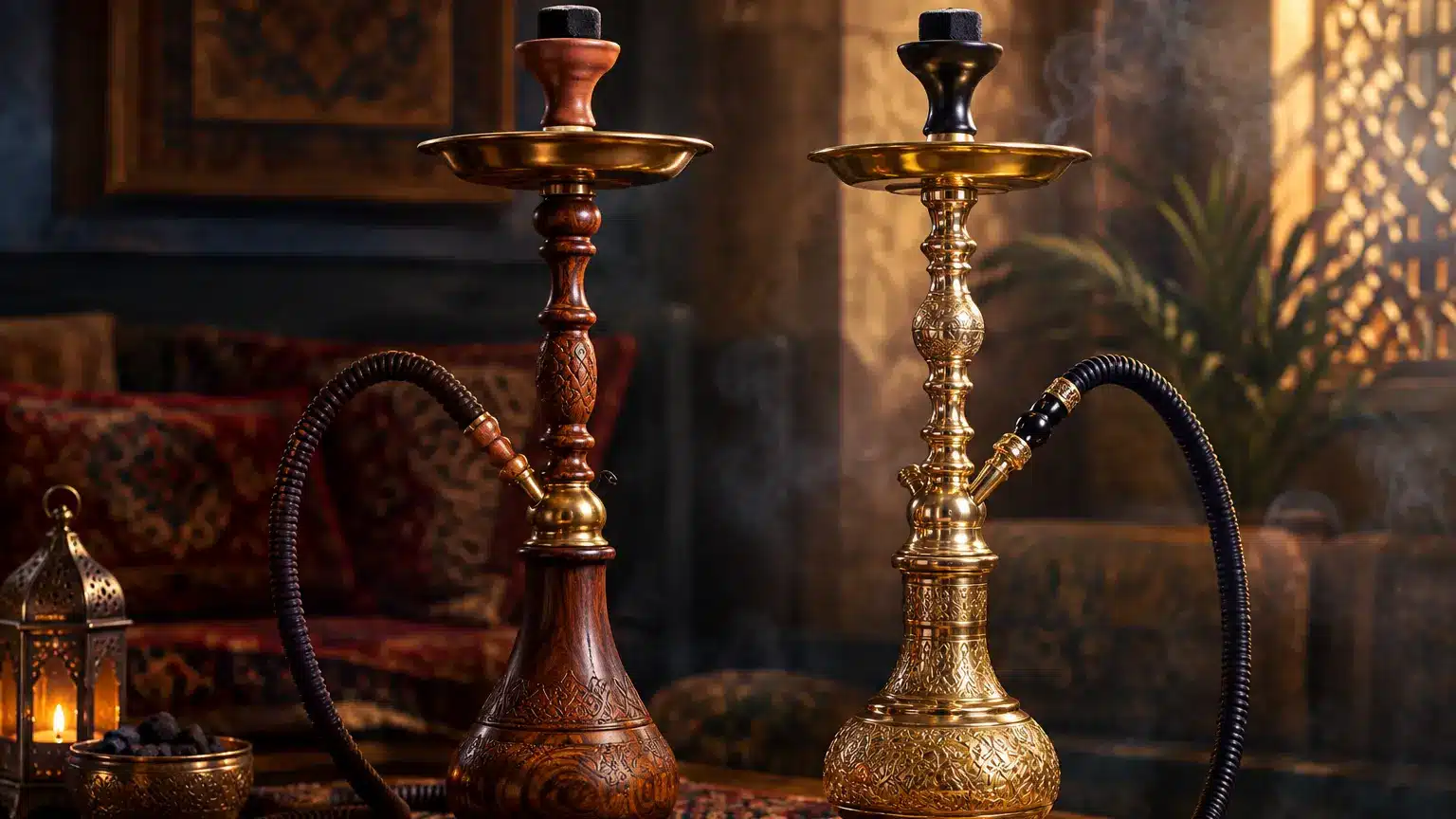 قلیان چوبی بهتر است یا برنجی